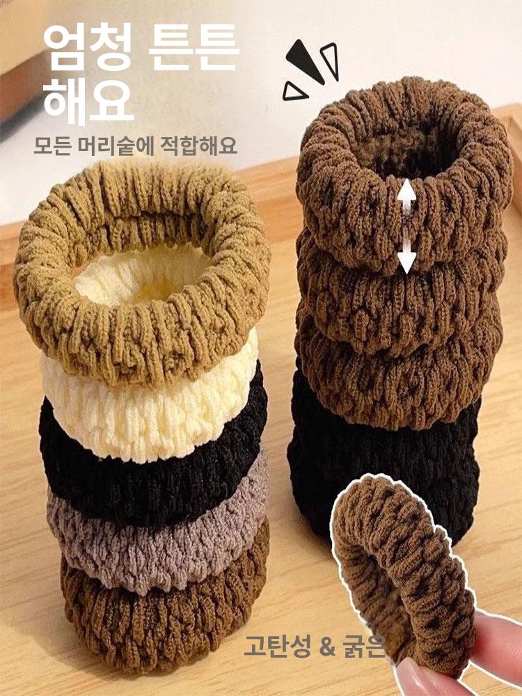두꺼운 고무밴드 헤어밴드 고무끈 고무줄 믹스 컬러 5개 - 상세 이미지 3