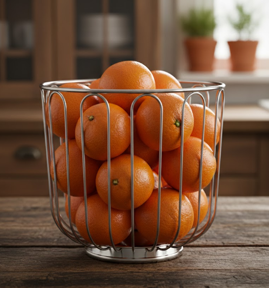 빌라트 스텐 와이어 바스켓 롱 철제 수납 정리 바구니