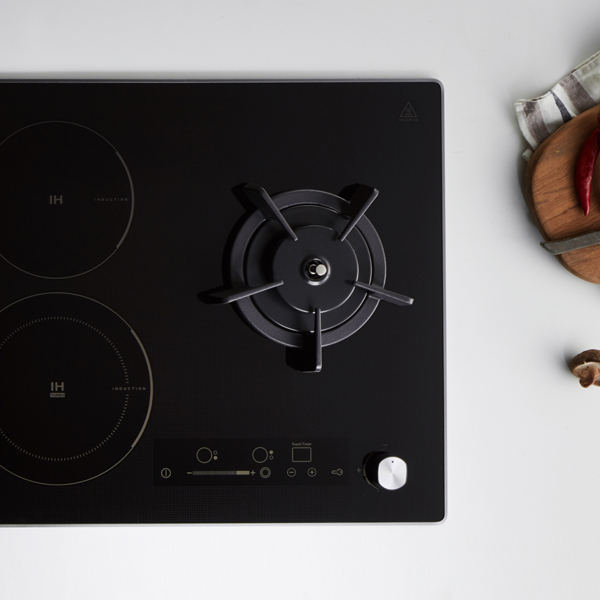 방문설치 3구 후드 연동형 가스 하이브리드 인덕션 렌지 쿡탑 전기 레인지 빌트인, ERG5103 LPG