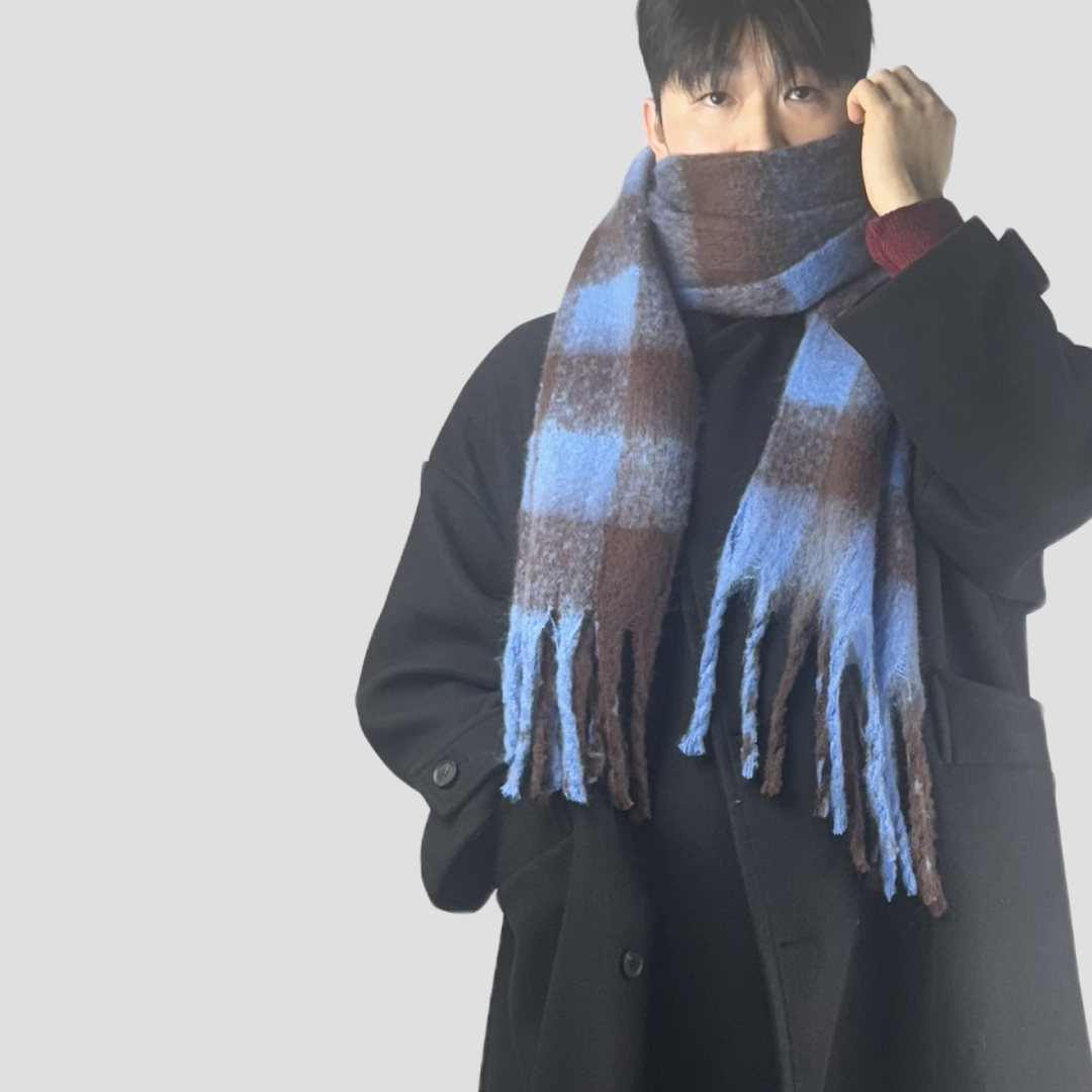 체크머플러 울목도리 모헤어머플러 빅목도리 이미지 7