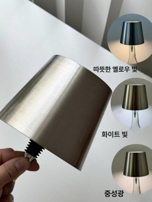 보틀램프 무선 충전식 인테리어 와인병 무드등 조명 화이트 플라스틱 - 상세 이미지 4