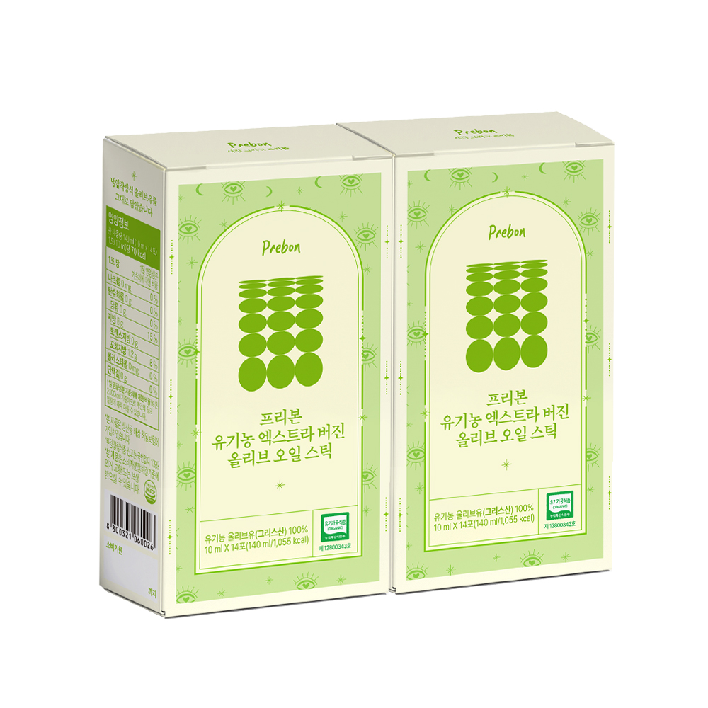 공복루틴 프리본 그리스 산도 0.08 유기농 엑스트라버진 올리브오일 스틱 140ml, 2개 - 상세 이미지 2