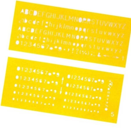 제스트커스텀 용품 코링 템플렛 영문6매조세트 개(1개입) K-11700