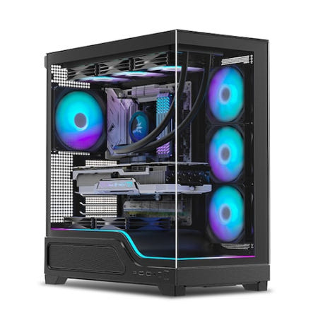 마이크로닉스 마이크로닉스 WIZMAX 슬로프 컴퓨터 PC 케이스 블랙