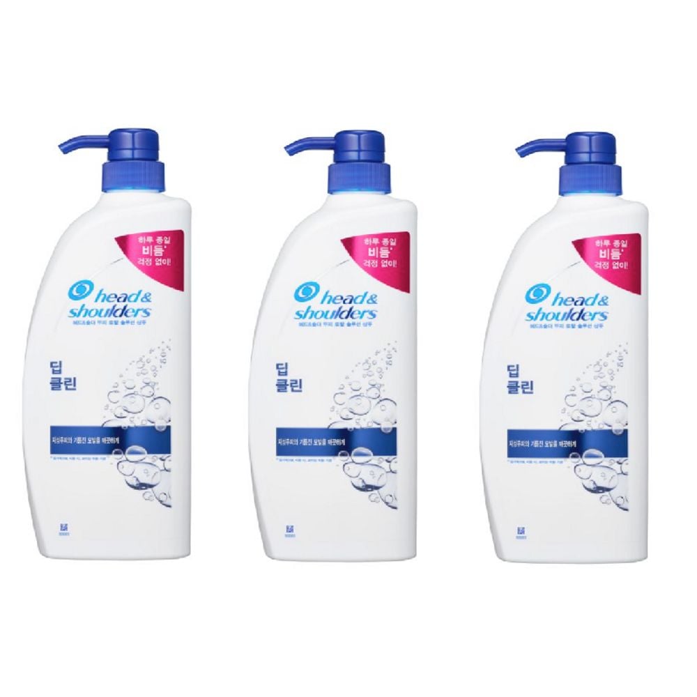 헤드앤숄더 샴푸/린스 850ml 3묶음 딥클린 샴푸 - 상품 이미지