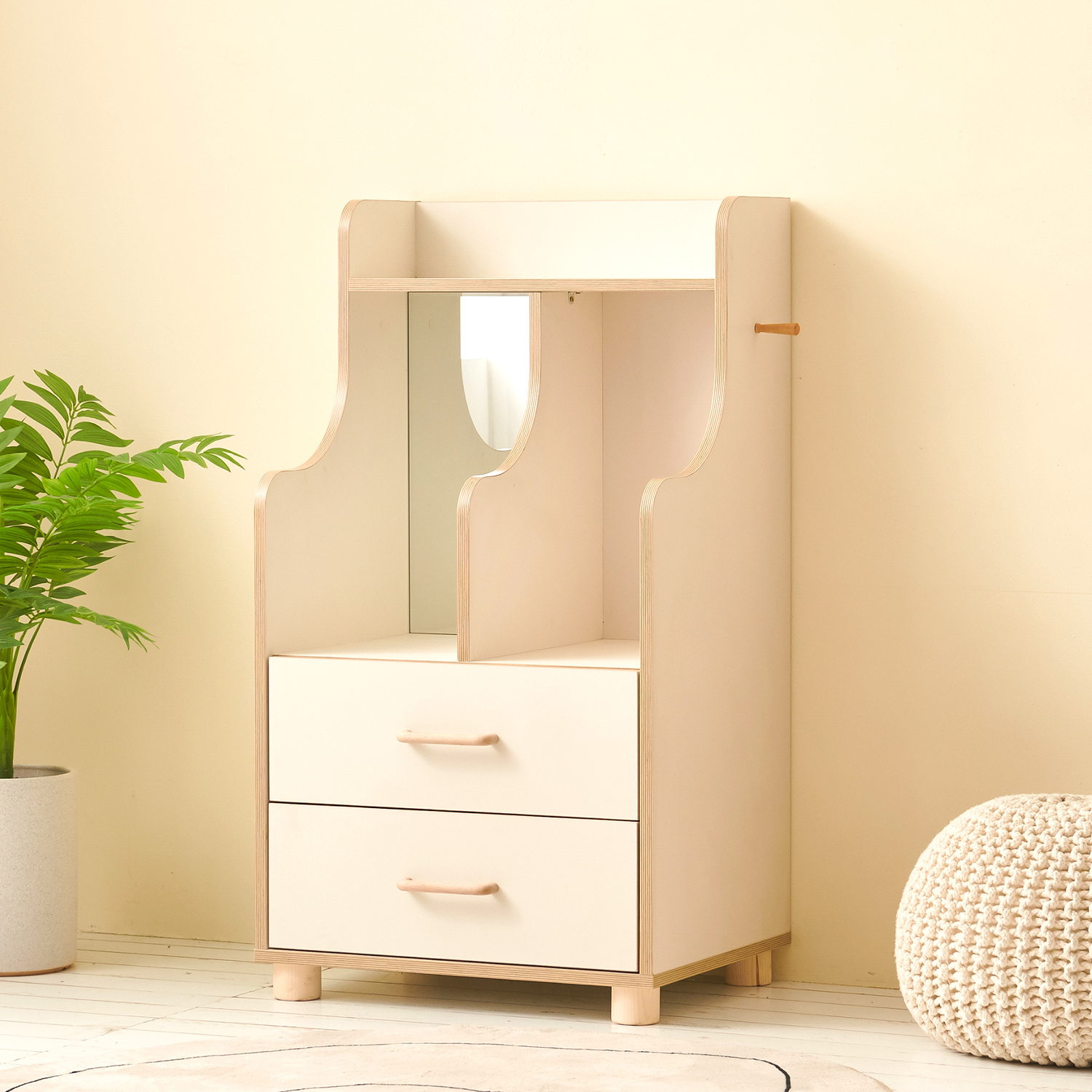 초등 화장대 가방걸이 초등학생 화장대 원목 손잡이 600