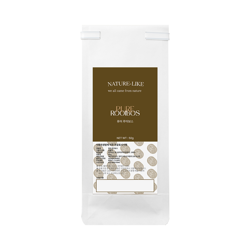 네이처라이크 퓨어 루이보스 유기농 순면티백 잎차 50g, 1개 - 상품 이미지