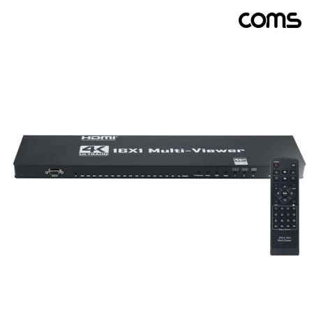[자체제작]Coms OU848 16:1 화면 분할기 HDMI 16포트 멀티뷰어 4K30Hz