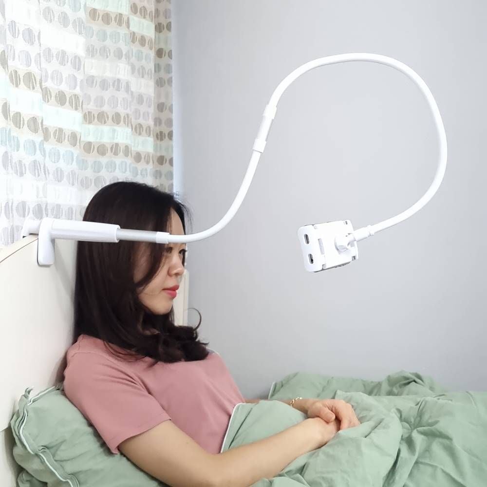 자바라 핸드폰 태블릿거치대 휴대폰 침대 책상거치대 85cm - 메인 이미지
