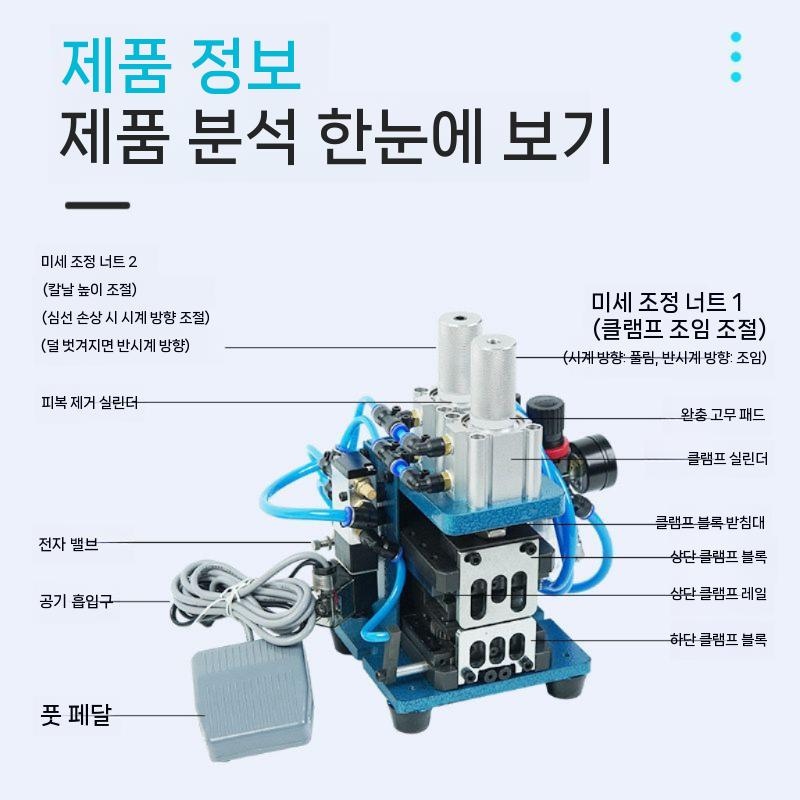 자동 전선 탈피기 3F 와이어 박피기 케이블 스트리퍼 스트리핑 머신 3FN 스트리핑 트위스트 - 상세 이미지 4