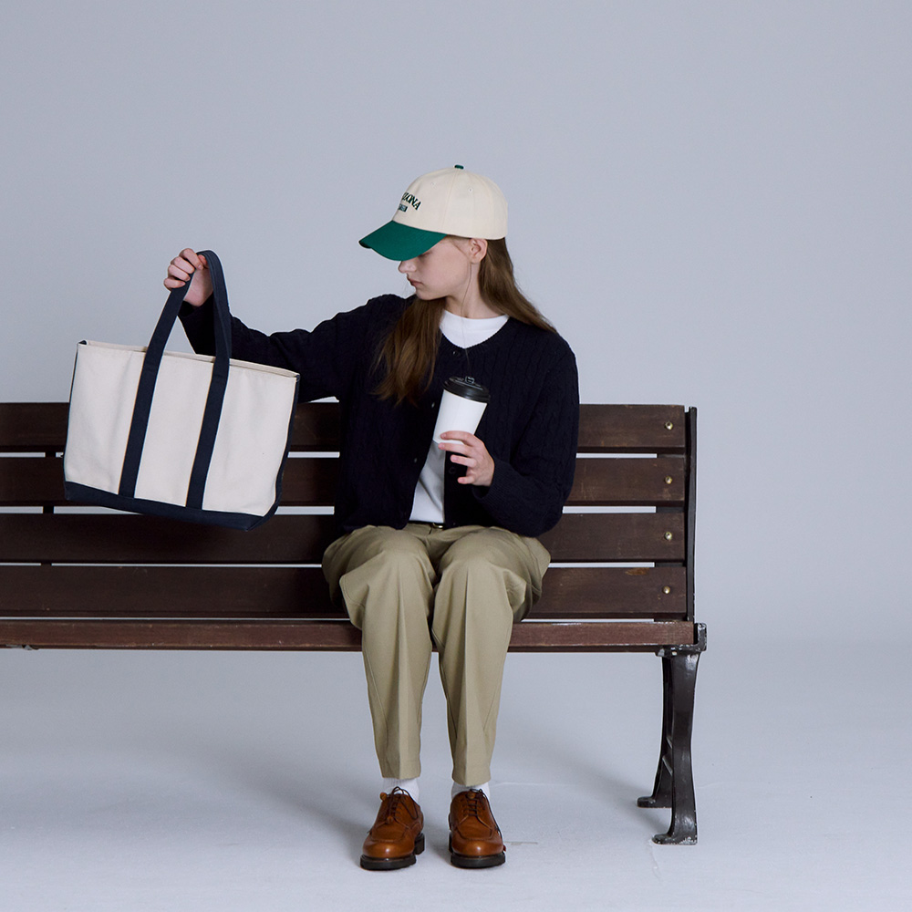 베이직하우스 여성 케이블 크롭 가디건