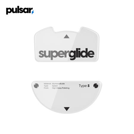 펄사 레이저 Viper V3 Pro 타입-S 화이트 슈퍼글라이드 바브삼 유리 마우스피트 Type-S White