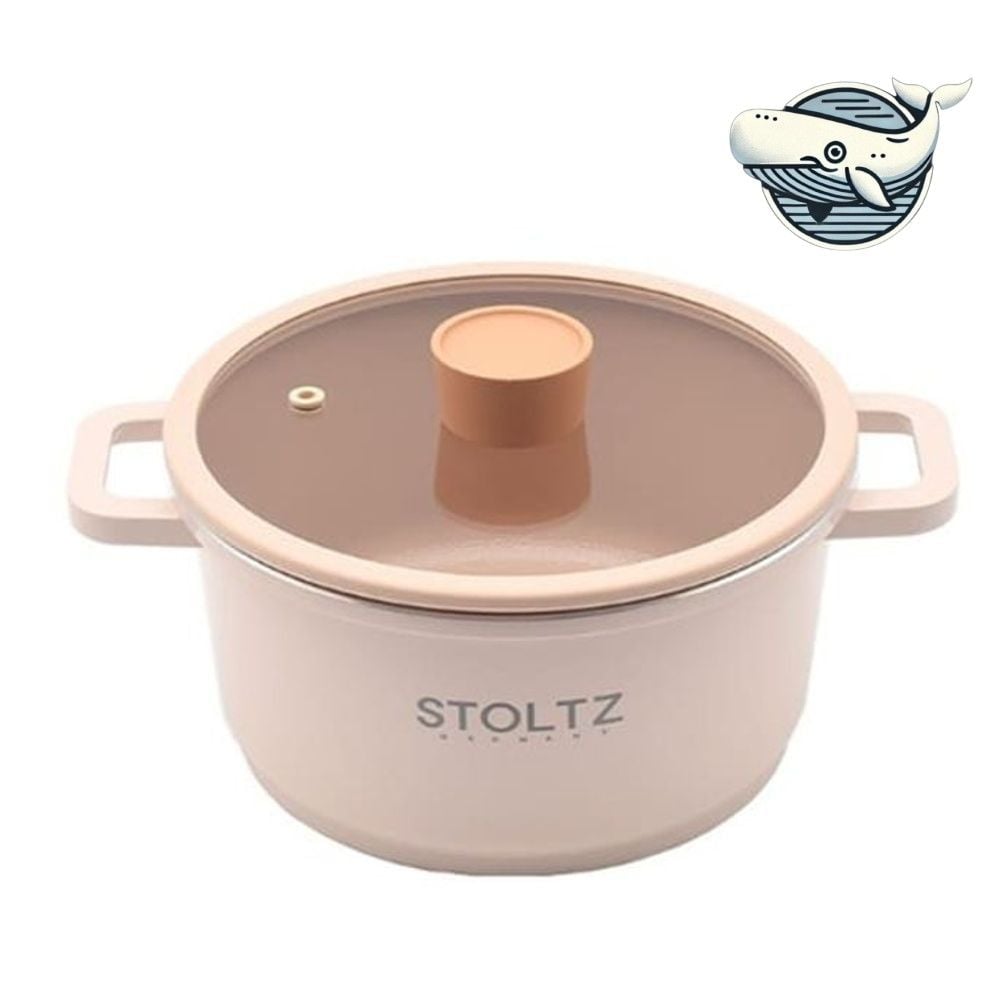 다용도 세라믹 주방 찜솥 안전 손잡이 24cm 양수 냄비 24cm - 메인 이미지