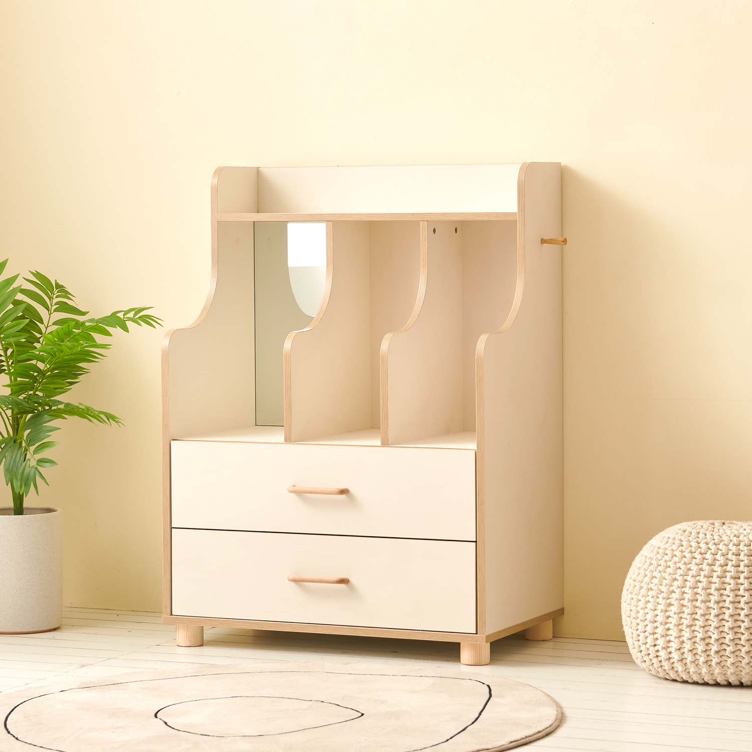 초등 화장대 가방걸이 초등학생 화장대 원목 손잡이 600