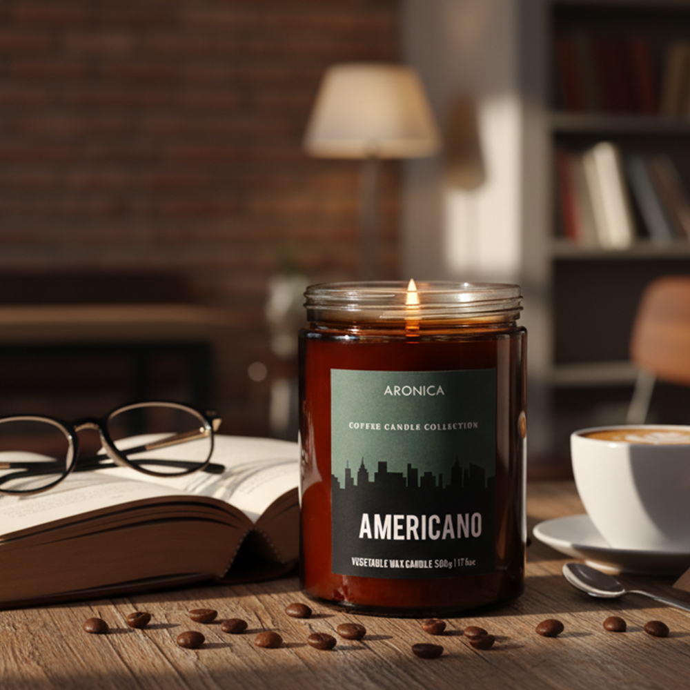 향초캔들 냄새제거 커피캔들 500g 라지자 대용량 커피향초 탈취