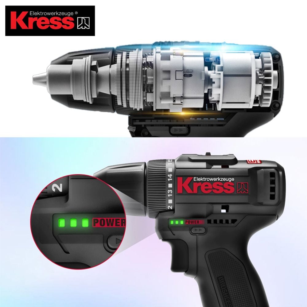 컴팩트 드릴링 스크류 KRESS 12V 충전드릴 드라이버 - 상품 이미지