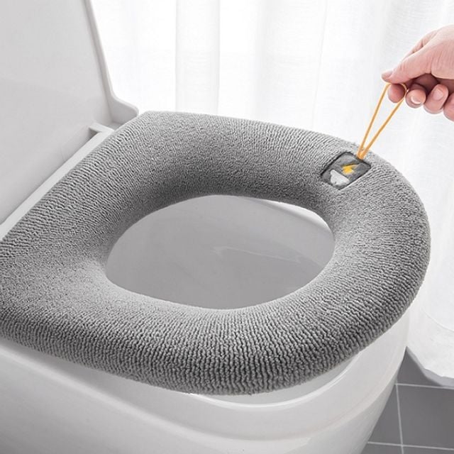 극세사 변기시트커버 블루 057450DC - 상품 이미지