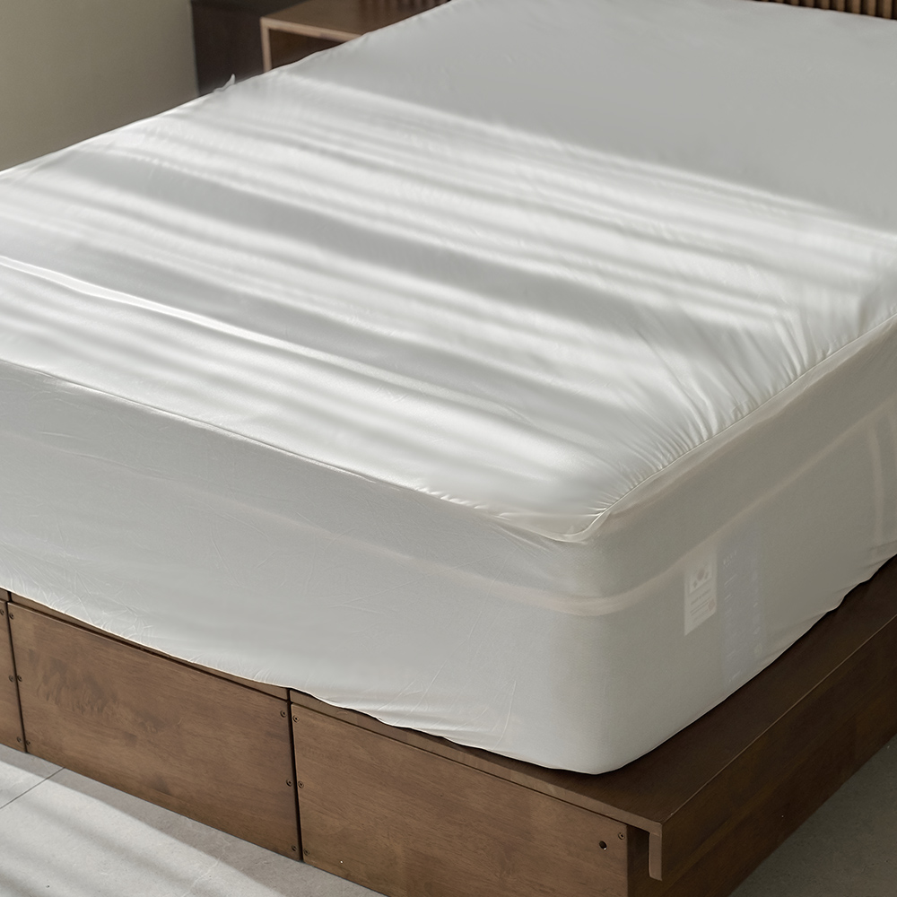 호텔식 무형광 매트리스 방수 커버 화이트, SS+SS (220x200x35)