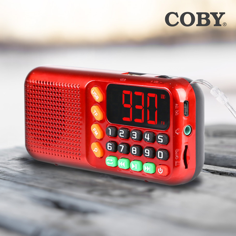 코비 COBY 휴대용 효도라디오 FM라디오 USB SD카드 MP3 대형LED C타입충전 HY088 - 상세 이미지 5