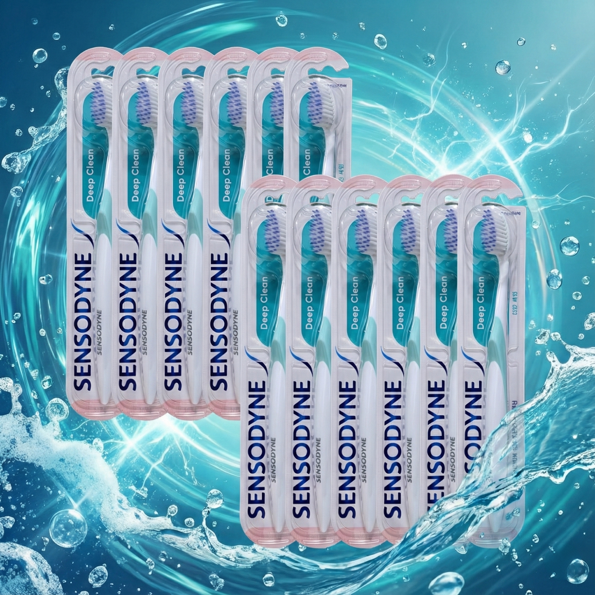 센소다인 딥클린 칫솔 초미세모 12개 제품 이미지