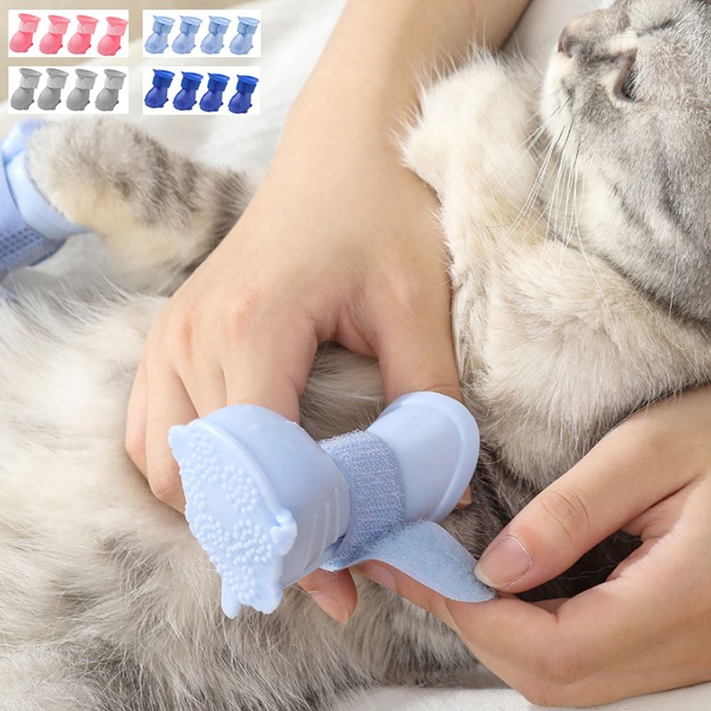 키밍 반려동물 레인부츠 방수 아웃도어 장화 신발 핑크