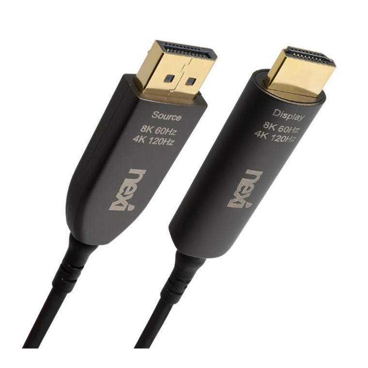 8K 4K HDMI2.1 하이브리드 광케이블 30M 고화질 미러링 듀얼화면 노트북 PC 컴퓨터 TV 모니터 48GBPS - 메인 이미지