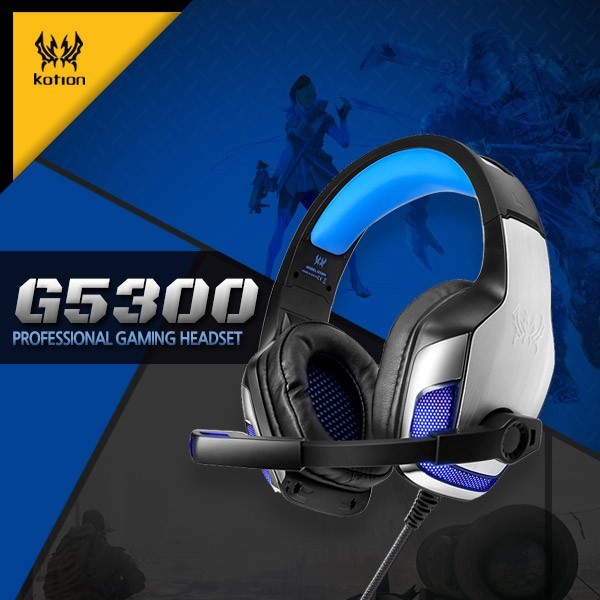 G5300 컨트롤톡 헤드셋 고음질 게이밍특화 LED라이트 프로게이밍 LED헤드셋 가성비 롤 - 상품 이미지