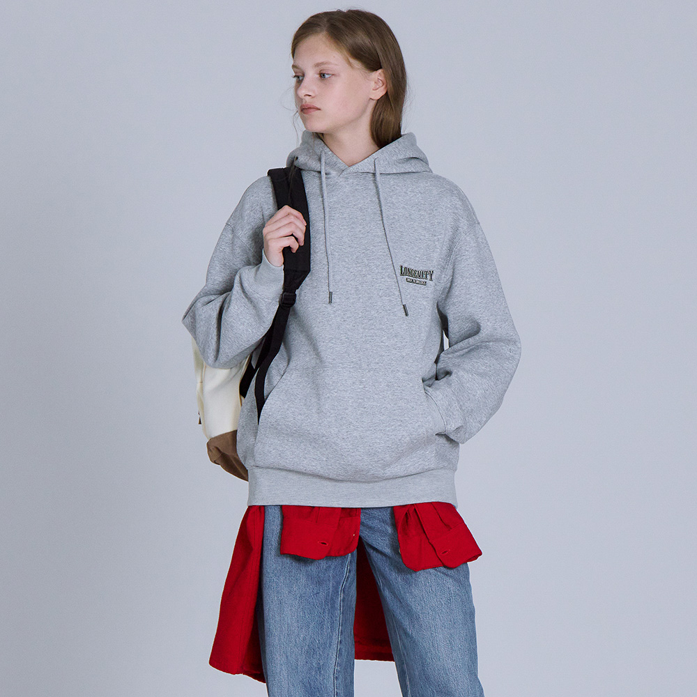 베이직하우스 공용 플리스프렌치테리 후드 티셔츠