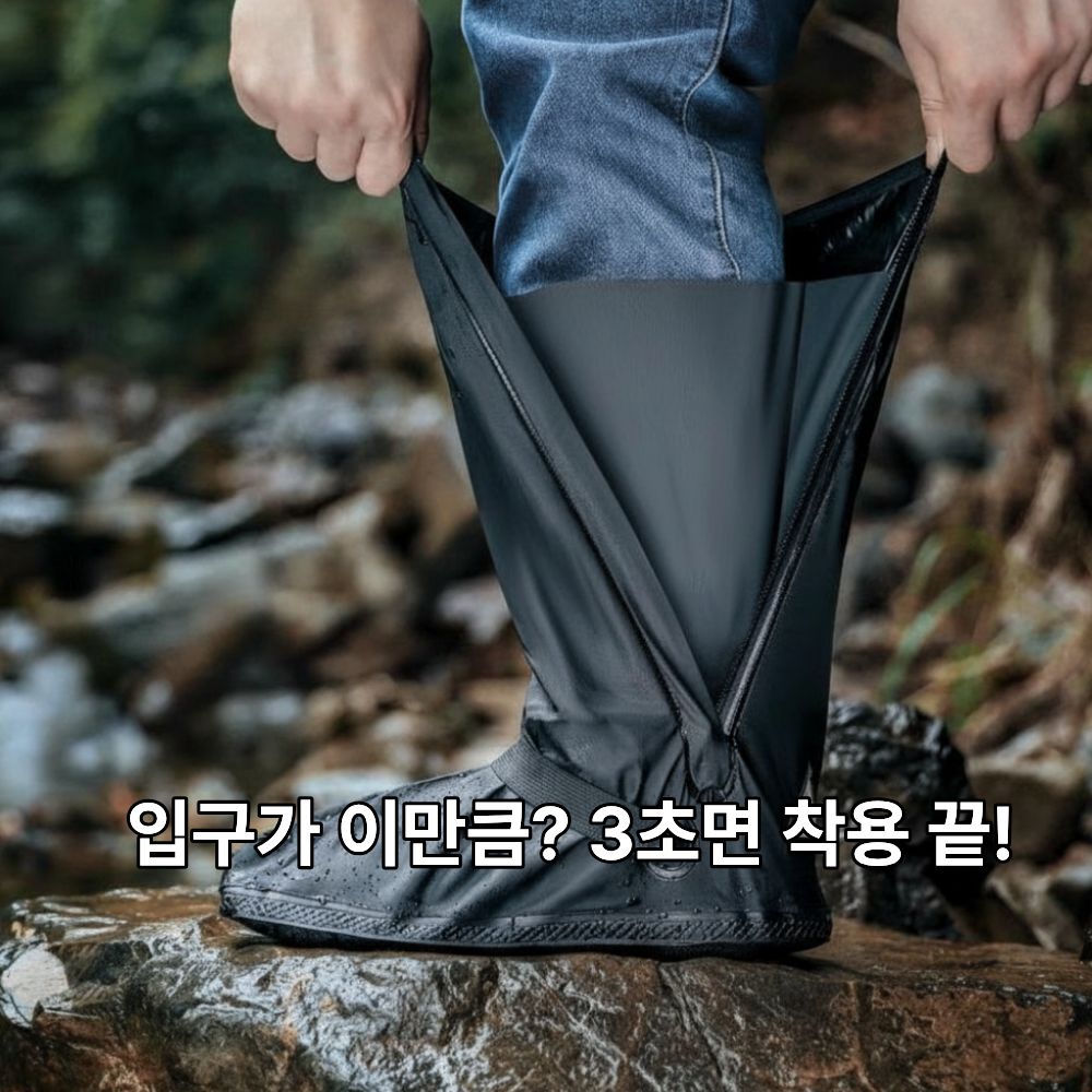 신발방수커버 신발커버 방수 덧신 장화 덮개 슈커버 - 상세 이미지 2