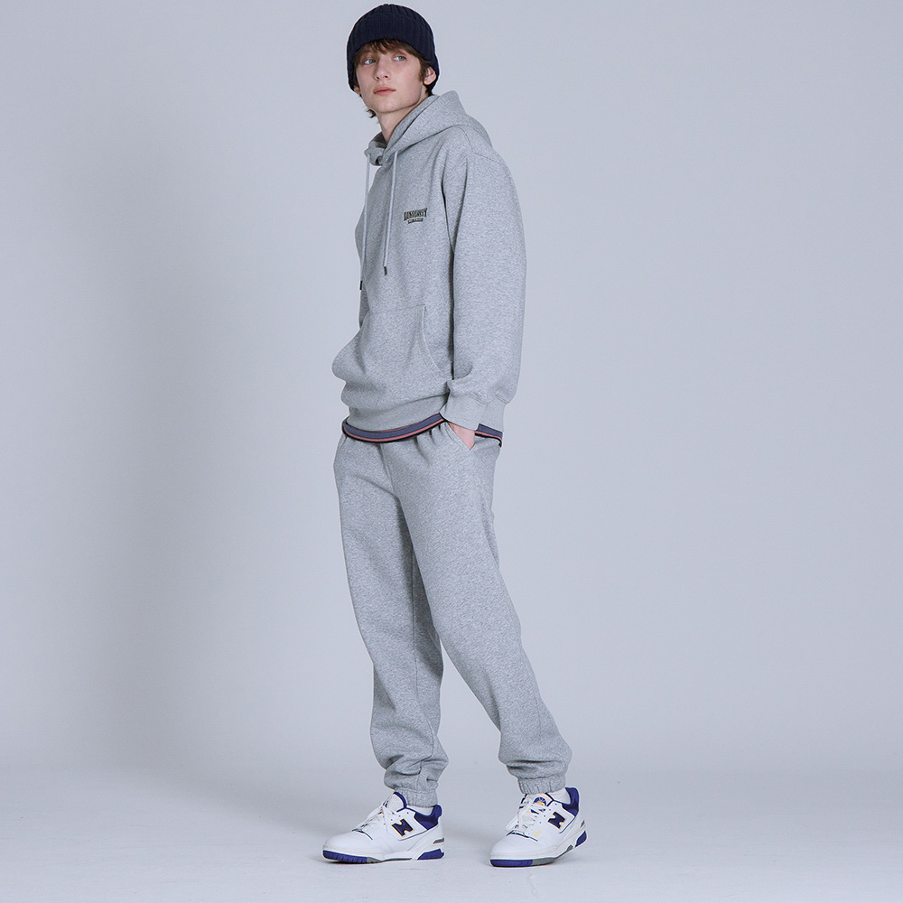 베이직하우스 공용 플리스프렌치테리 후드 티셔츠