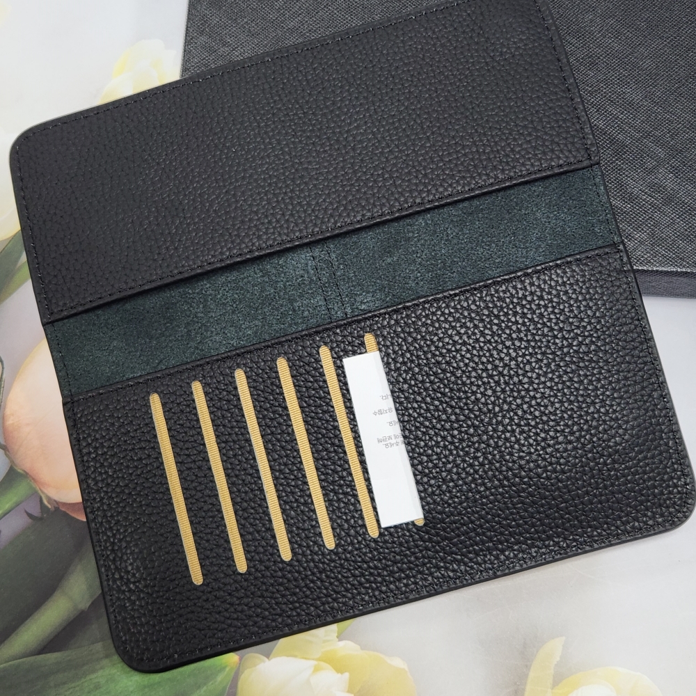 일본 엔화 베트남동 여행용 슬림 가죽 지폐지갑