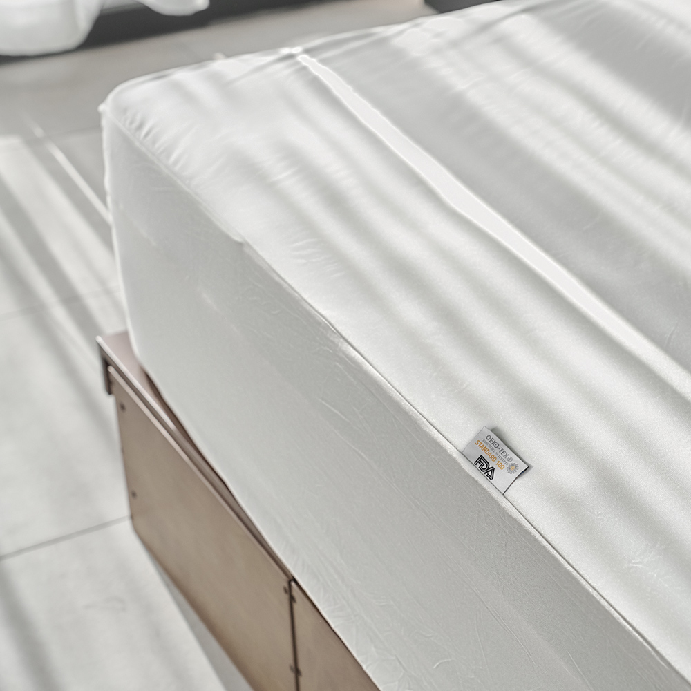 호텔식 무형광 매트리스 방수 커버 화이트, SS+SS (220x200x35)