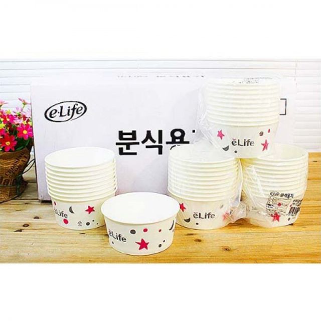 BOX 이라이프 분식용기 (520cc) 10P 240개입 일회용기 - 상품 이미지