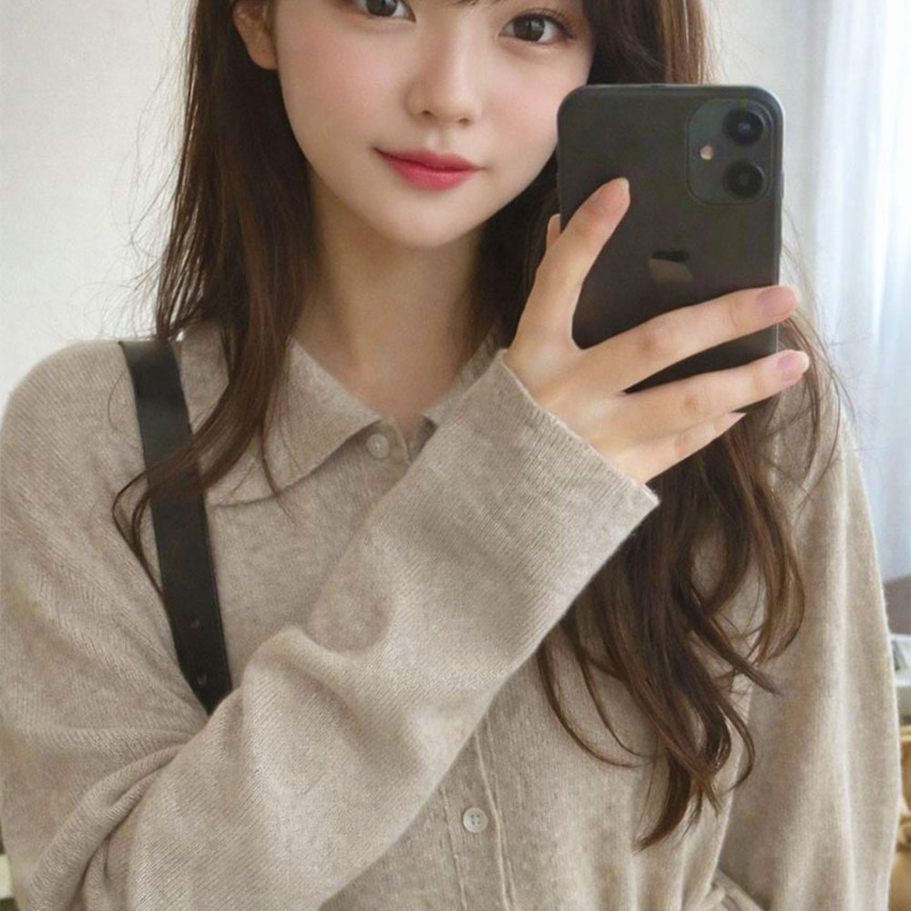 니트원피스 겨울 캐시미어 기모 여성 결혼식하객룩 정장 가을 블랙 핑크 이미지 7