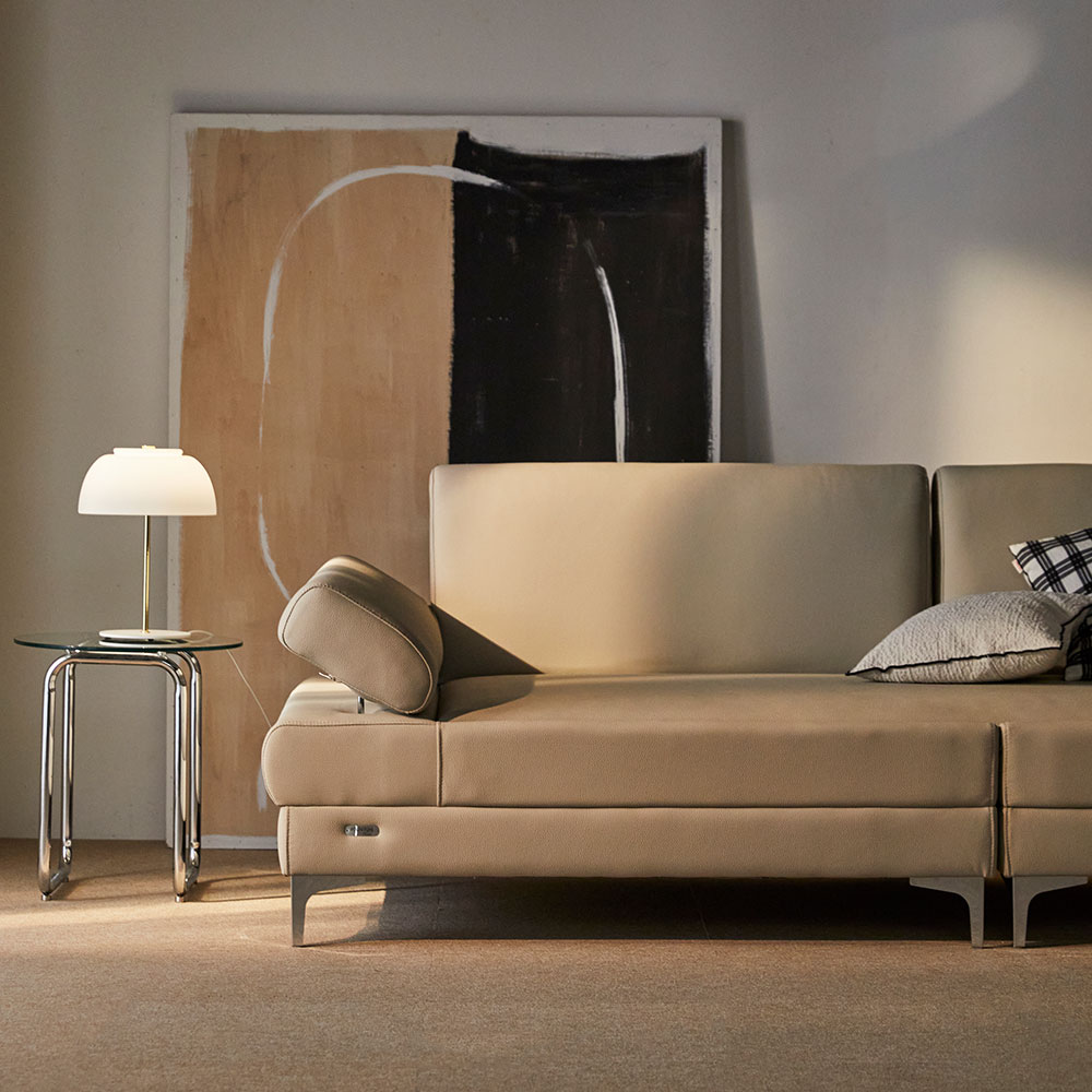 장인가구 비움 황토볼 온열 3인 패브릭 흙소파 +스프링보료