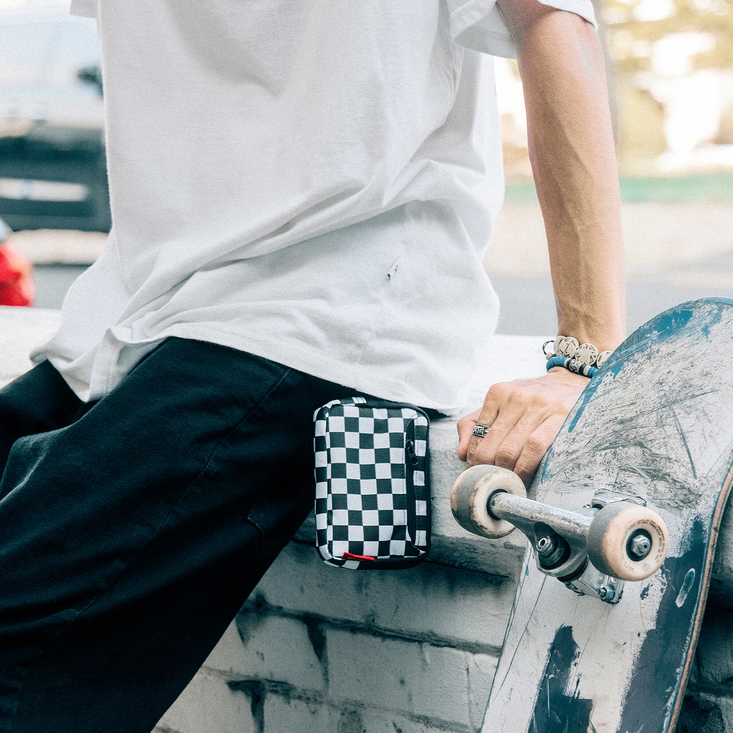 에가든 트래블러 월렛 패스포트 체커보드 RFID 차단 여행용 지갑 여행 여권 케이스