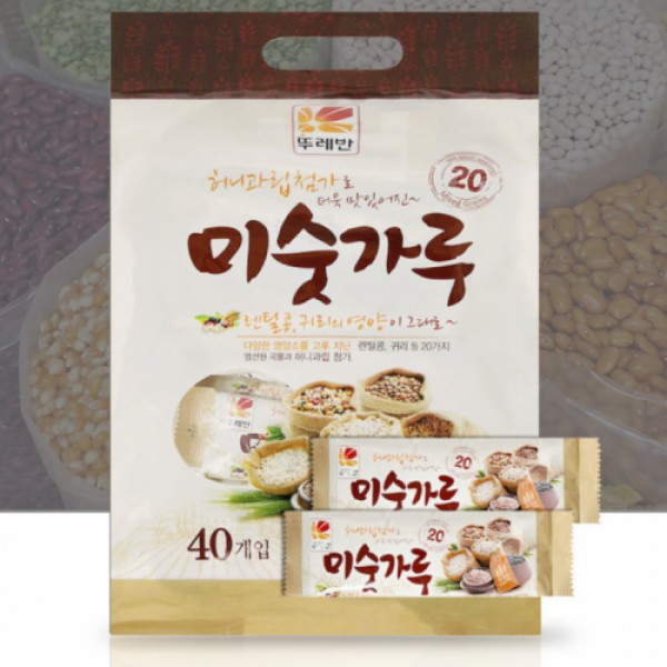 서리태 뚜레반 미수가루 스틱 미숫가루 대용량 흑임자 26gx40봉 아침대용 고소한 귀리 아 - 상품 이미지