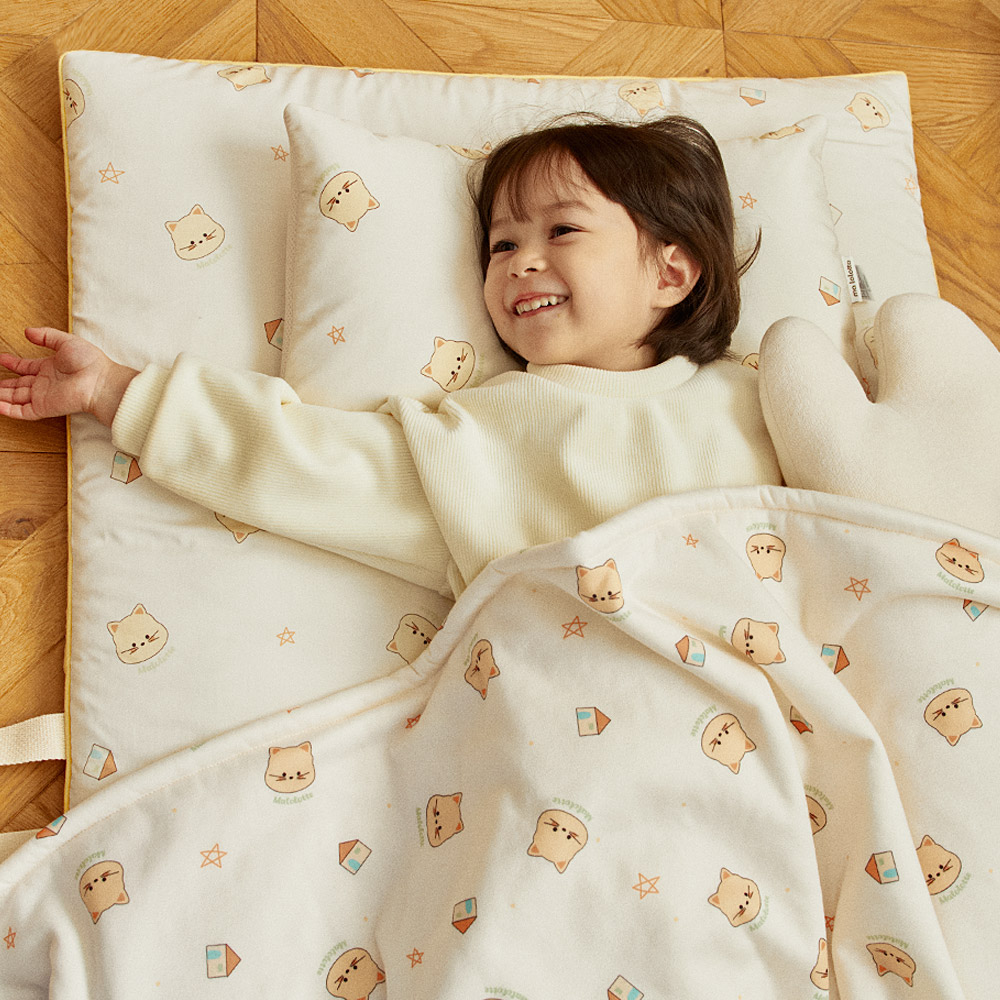 마롤로뜨 어린이집 낮잠 패드 이불 사계절 휴대용 유아 양면 양양이