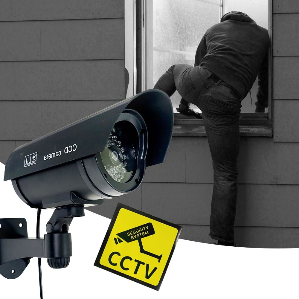 방범용 회전형 매장 모형 가짜 방범 카메라 CCTV - 메인 이미지