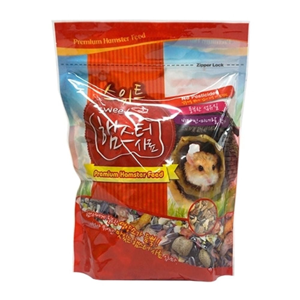 햄스터 스위트 사료 700g 1P 소동물 펠렛 과일 씨앗
