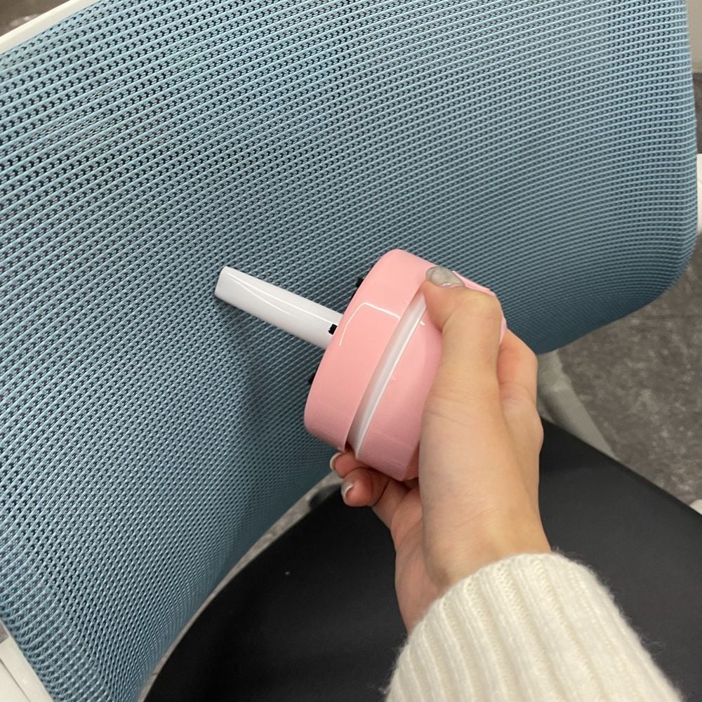 책상 지우개 똥가루 청소기 핑크 - 메인 이미지