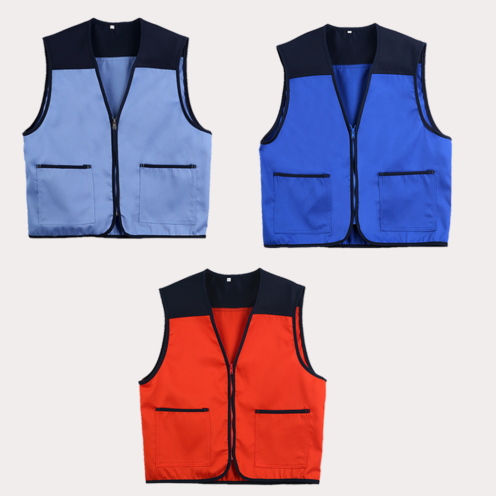 (6color)T/C배색 마트조끼 봉사남녀공용 행사 단체 팀 모임 이벤트 홍보조끼 - 상세 이미지 3