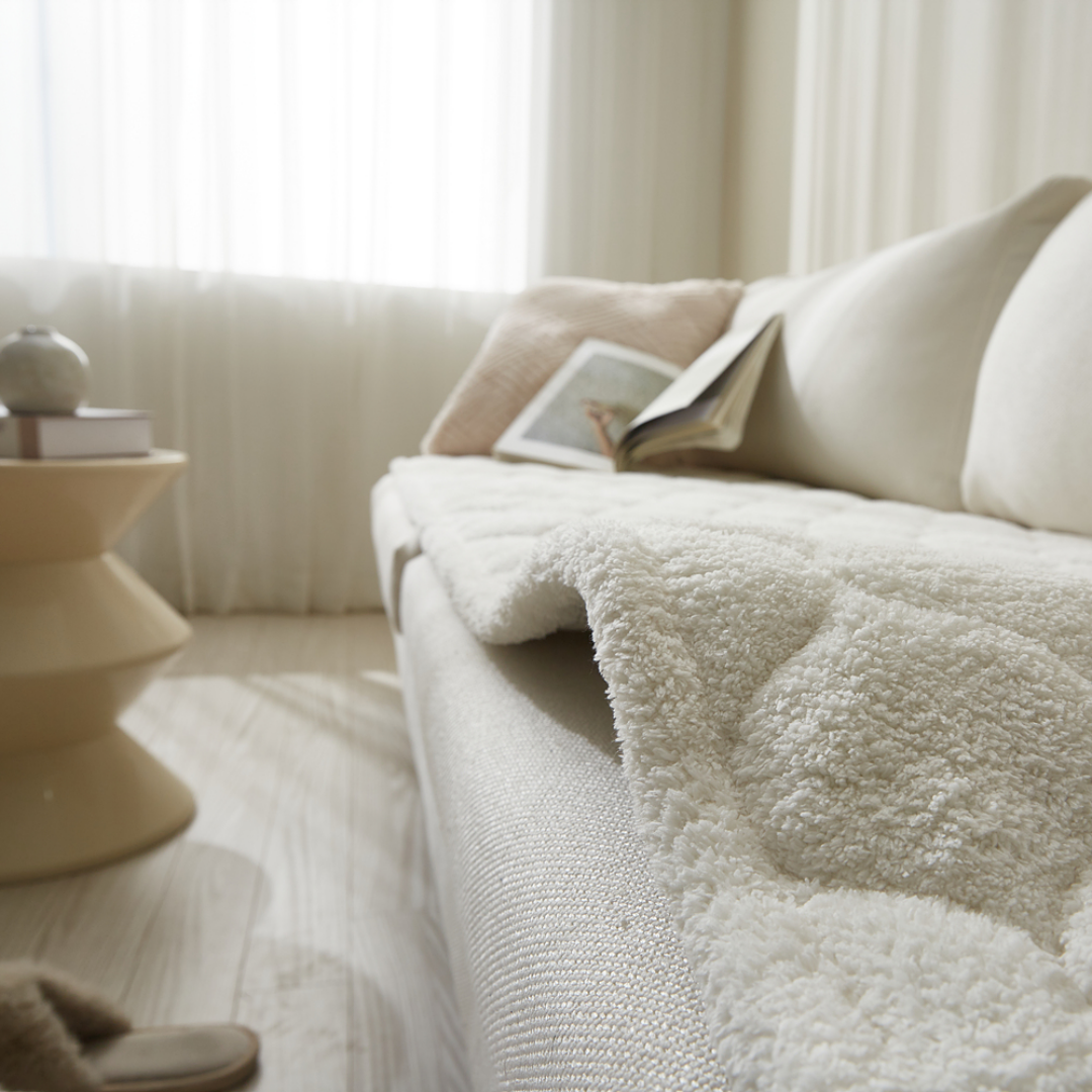 호이데코 라쎄 토퍼 쇼파패드 크림 아이보리, 60x120(2인용)