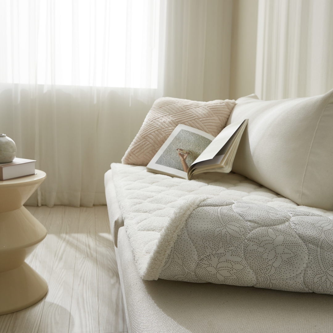 호이데코 라쎄 토퍼 쇼파패드 크림 아이보리, 60x120(2인용)