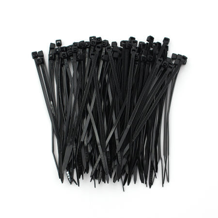 [제이씨협력사]블랙 케이블타이 500개 2.5x100mm 결속밴드 인터넷선정리 케이블정리 전선정리끈