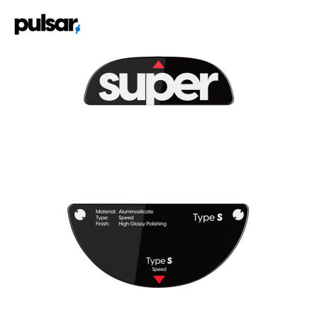 펄사 TenZ 시그니처 타입-S 블랙 텐즈 슈퍼글라이드 유리 마우스피트 Superglide Type-S Black