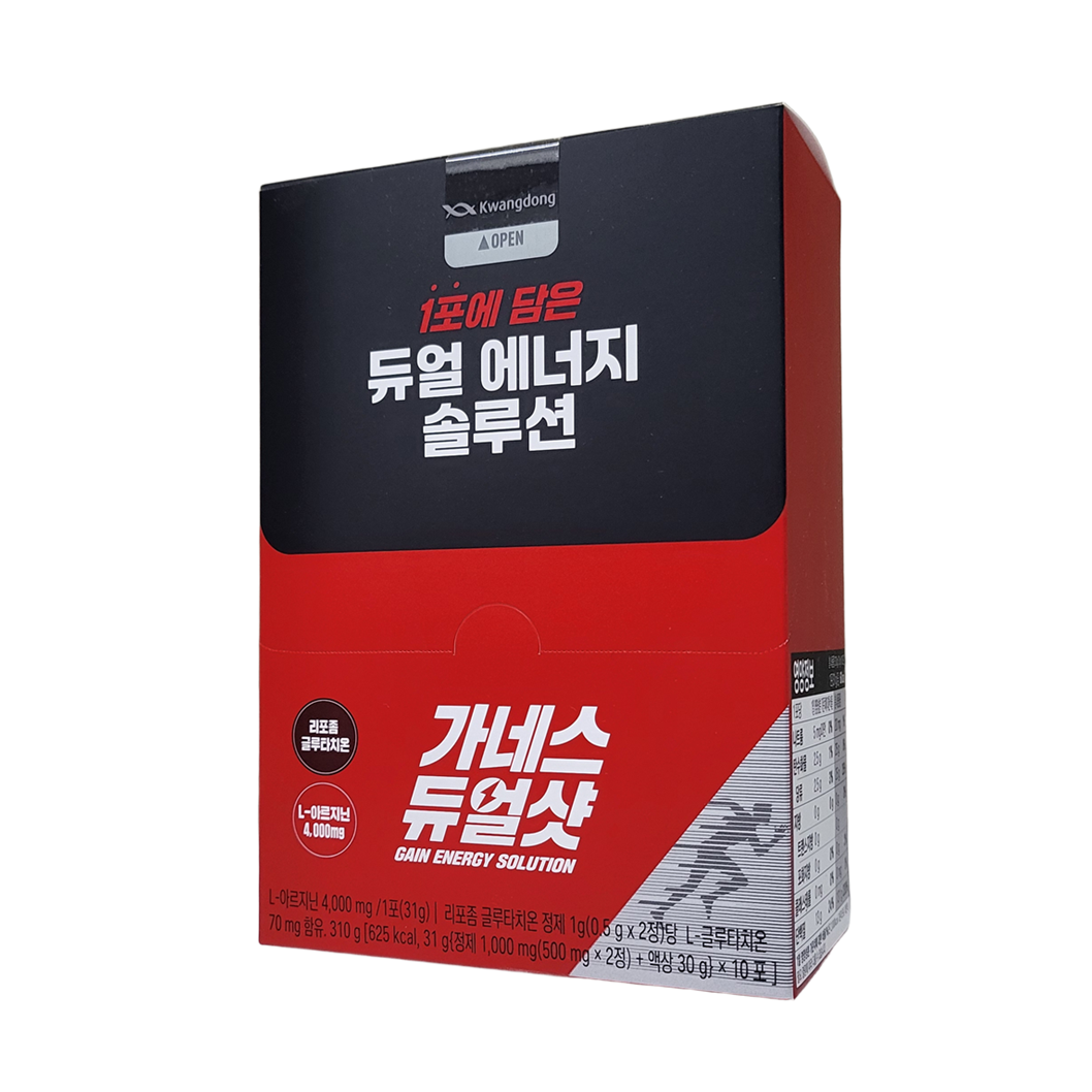 광동 가네스 듀얼샷 10포 에너지 보충 운동 전 후 피로회복 - 상세 이미지 2