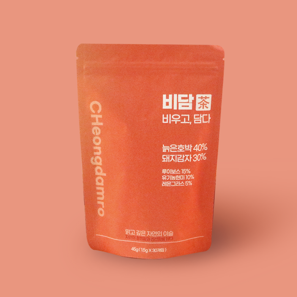 [비담티] 임산부도 안심하는 카페인 제로 늙은호박 차 1.5G (30입) 이미지 2