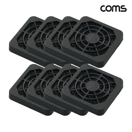 Coms DP093 쿨러 필터 먼지 유입방지 40mm 8개입