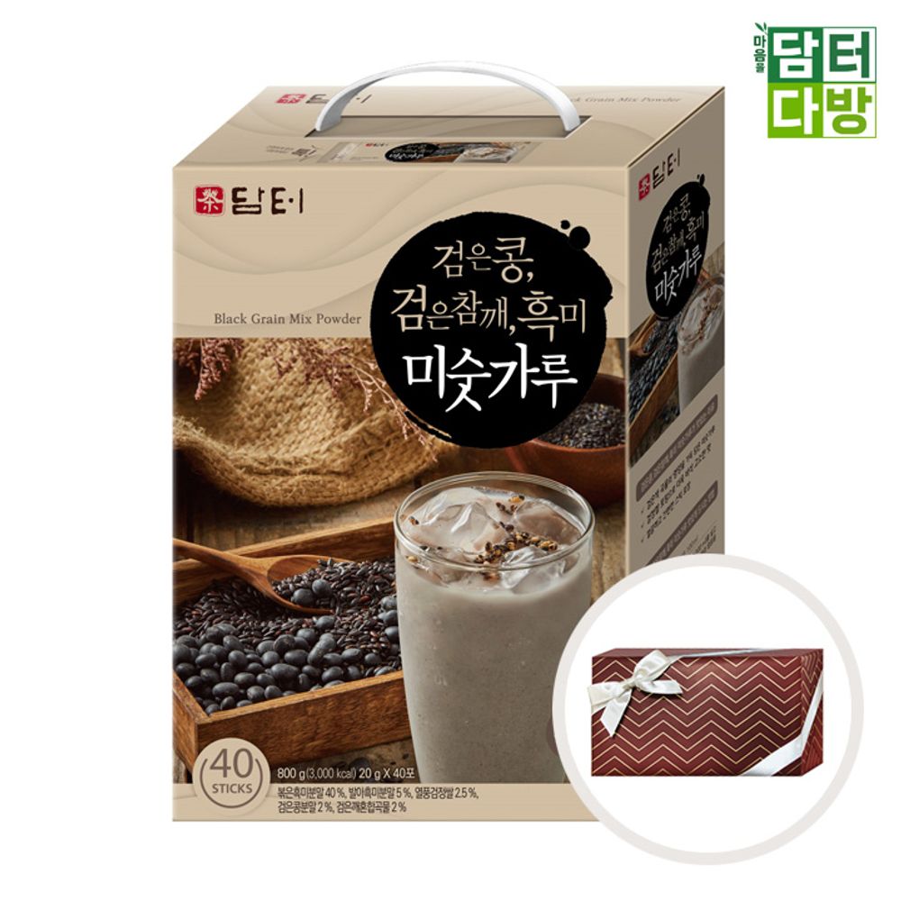 (수제선물포장) 담터 검은콩 검은참깨 흑미 미숫가루 40스틱 - 상품 이미지